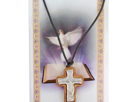 Olive Wood Trinity Cross (Style: PSD94-14) Hot on Sale