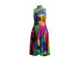 Wavy Rainbow Figure Dress For Cheap