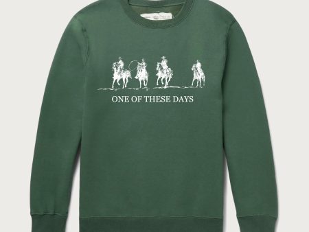 Team Logo Crewneck Sweatshirt | Forest Green Hot on Sale