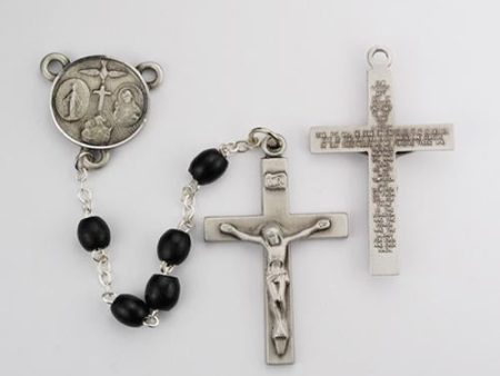 Black Wood Lord S Prayer Rosary (Style: R639DF) Sale