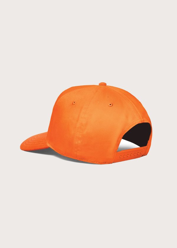 Just For A Moment 5 Panel Hat | Hunter Orange White Fashion