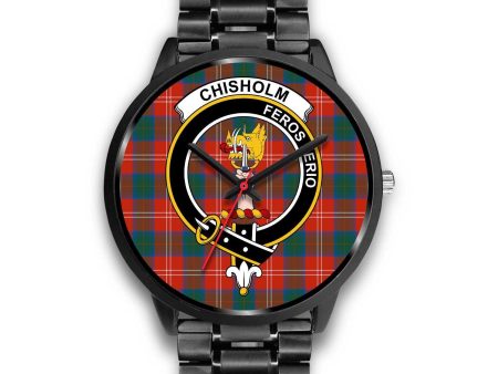 Chisholm Ancient Clan Badge Tartan Black Watch For Discount