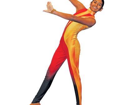 Abstract Flames Unitard Discount