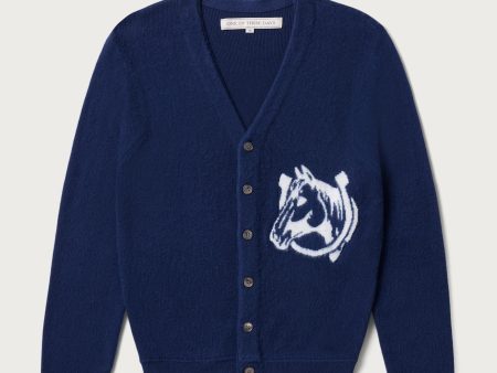 Collegiate Cardigan | Navy Hot on Sale