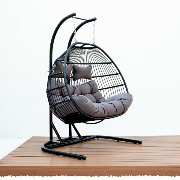 FOLDING DOUBLE SWING CHAIR w CUSHION Supply