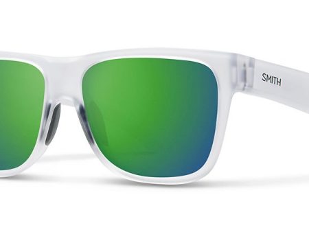 Lowdown 2 Sunglasses - Matte Crystal with Green Mirrored Discount